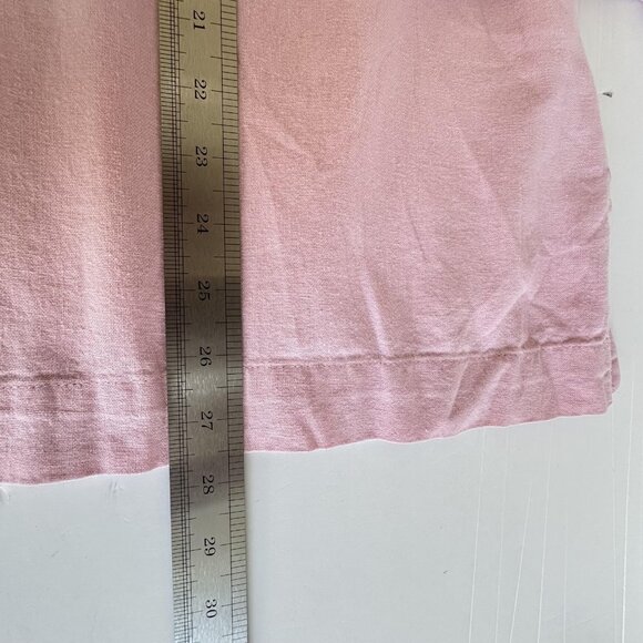 Real Comfort by Chadwick's Shirt Womens 2XL Pink Linen Blend Lace Up Cottagecore - Picture 9 of 9